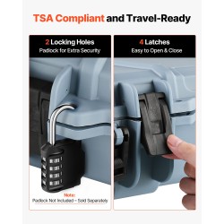 Kova PP-kuorinen aseen kuljetuslaukku IP67-vesitiivis pyörillä 1066 mm