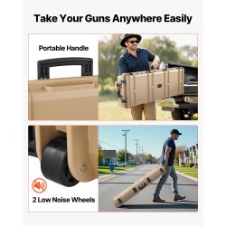 Kova PP-muovinen kiväärilaukku 139x43x19 cm veden ja pölynpitävä