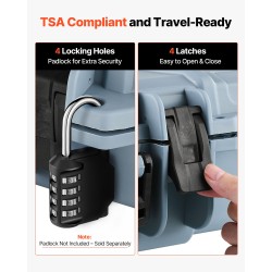 Lukittava PP-kovakotelo pitkille aseille IP67 4 kerrosta vaahtomuovia 97,8x42x17,3 cm