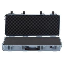 Lukittava PP-kovakotelo pitkille aseille IP67 4 kerrosta vaahtomuovia 97,8x42x17,3 cm