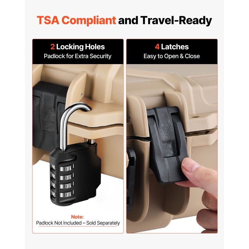 Kova kiväärilaukku PP-kuori IP67-vesi- ja pölytiivis esileikatut vaahtomuovit pyörillä ja kahvoilla