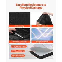 Höyrynsulkukalvorulla polypropeenikuitu 1,27 x 76,2 m 92,9 m²