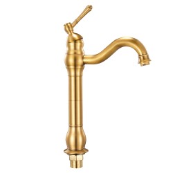 Pesuallashana yksikahvainen täysmessinkirunko punottu 304-teräsletku 210 mm juoksuputki painonapilla toimiva pohjaventtiili