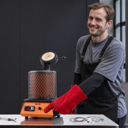 Sähköinen sulatusuuni 1500W 1150°C 5 kg keraaminen astia kylmävalssattu teräsrunko