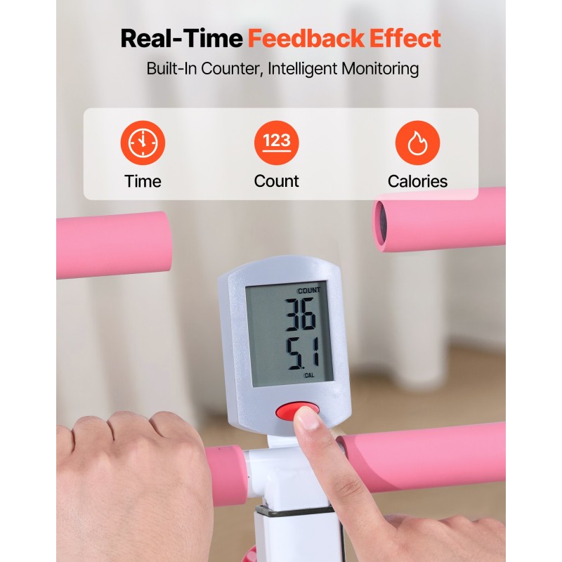 Taittuva kyykky- ja soutulaite kotikäyttöön kolme vastusnauhaa säädettävä istuin