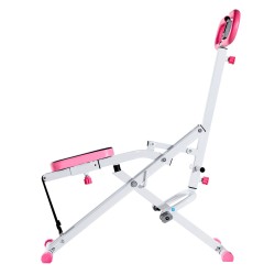 Taittuva kyykky- ja soutulaite kotikäyttöön kolme vastusnauhaa säädettävä istuin