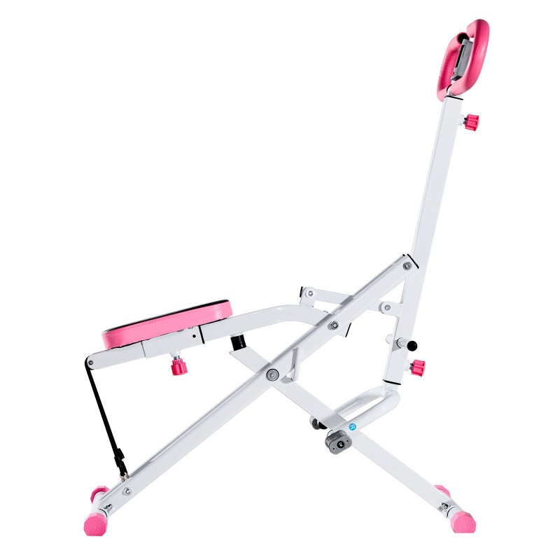 Taittuva kyykky- ja soutulaite kotikäyttöön kolme vastusnauhaa säädettävä istuin