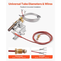Pilottipoltinkokoonpano maakaasukäyttöön kuumuutta ja korroosiota kestävä hopea 160x120x40 mm