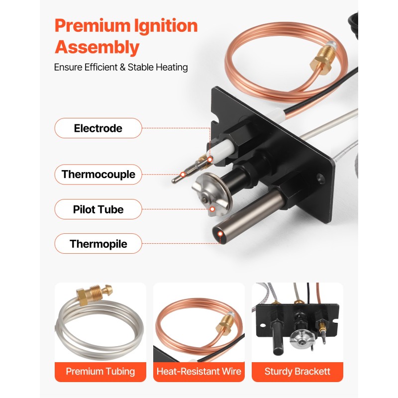 Kaasureleensarja luonnonkaasulle takkoihin vedenlämmittimiin ja liesiin