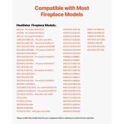 Kaasureleensarja takkoihin kaasulaitteisiin luonnonkaasulle lämmönkestävä hopea 160 x 120 x 40 mm