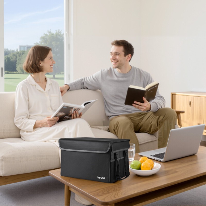 Asiakirjalaatikko silikonipinnoitettu lasikuitukangas palonkestävä vesitiivis taittuva