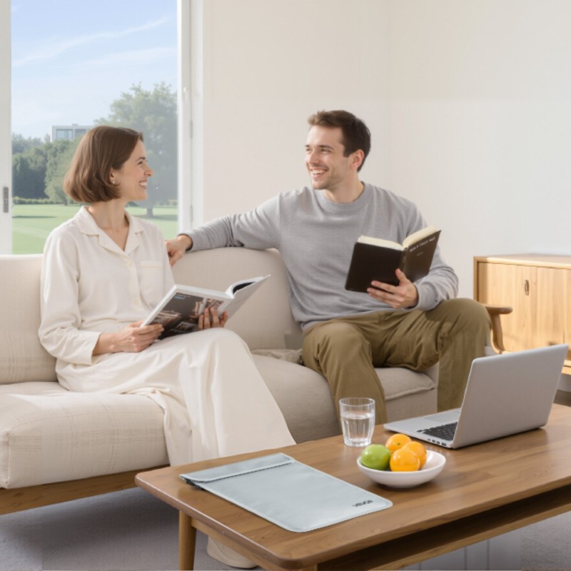 Asiakirjalaukku palonkestävä 1200-asteinen vesitiivis pölynsuojattu kaksi lokeroa silikonipintainen