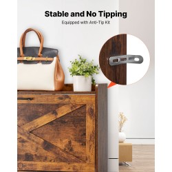 Kenkäkaappi kaksi kääntölaatikkoa ruskea lastulevy MDF metallijalat säädettävät hyllyt