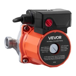 Lämminvesikiertopumppu 3-portainen ruostumaton teräspumppupää 38 l/min kotitalouksiin