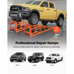 Hydrauliset auton huoltorampit hiiliteräs 2 kpl 5 t kantavuus nostokorkeus 270–360 mm