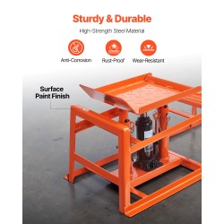 Hydrauliset auton huoltorampit hiiliteräs 2 kpl 5 t kantavuus nostokorkeus 270–360 mm