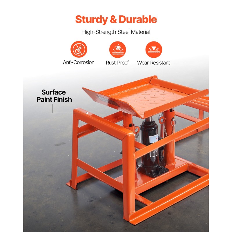 Hydrauliset auton huoltorampit hiiliteräs 2 kpl 5 t kantavuus nostokorkeus 270–360 mm