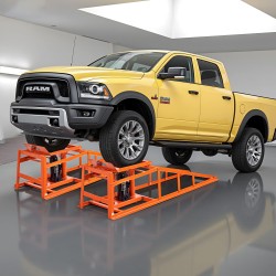 Hydrauliset auton huoltorampit hiiliteräs 2 kpl 5 t kantavuus nostokorkeus 270–360 mm