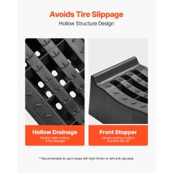 Ajosillat 2 kpl polypropeenia musta 155 mm nostokorkeus 5897 kg kantavuus autoille