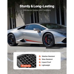 Auton huoltorampit polypropeeni 65 mm nostokorkeus 9072 kg 2 kpl