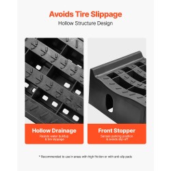 Auton huoltorampit polypropeeni 160 mm nostokorkeus 2 kpl 5897 kg