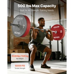 Levytanko 1820 mm 28 mm ote sopii 2-tuumaisille levypainoille 226,8 kg kantavuus