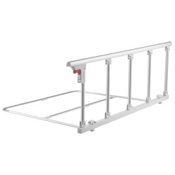 Taittuva sängynlaita 122 cm alumiiniseos ja rauta korkeussäädettävä ikäihmisille