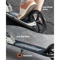 Taitettava potkulauta säädettävällä ohjaustangolla polyuretaanirenkaat 200 mm liukumaton astinlauta enintään 99,8 kg