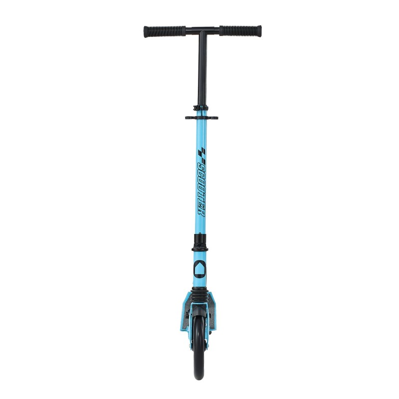 Potkulauta taittuva kevyt runko säädettävä ohjaustanko leveä liukastumaton taso sininen