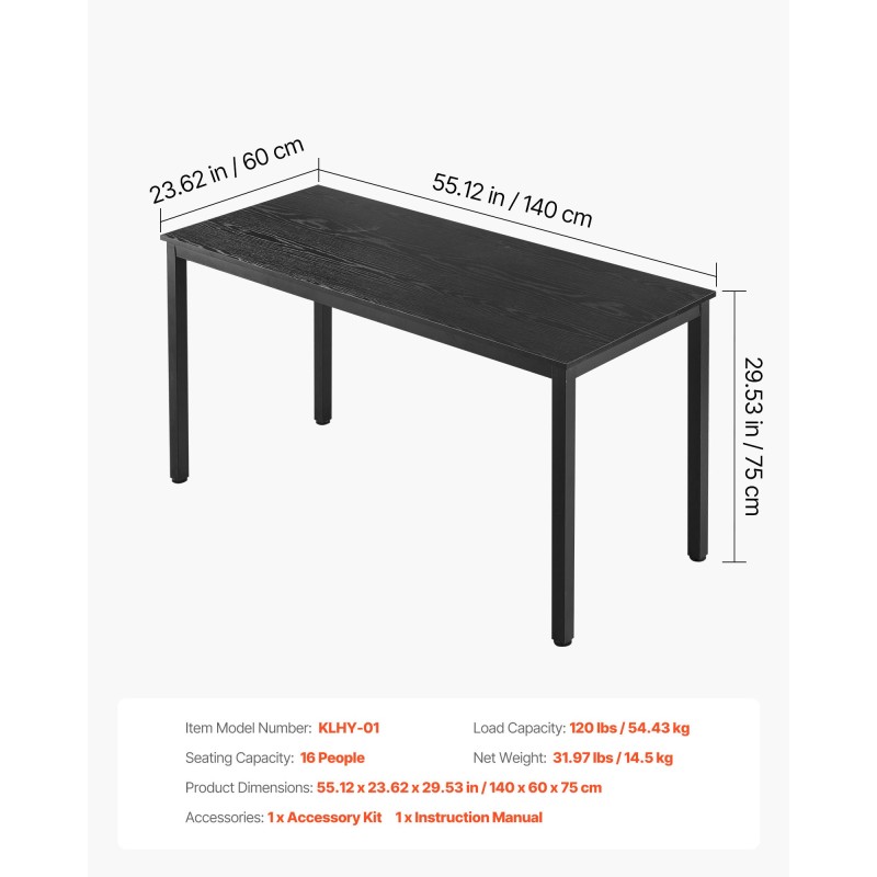 Neuvottelupöytäsarja 6-osainen 16 henkilön ruskea puukuosinen metallijaloilla toimistoon