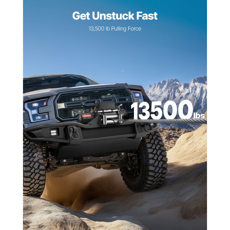 Sähkövinssi 6100 kg vetokyky 9,5 mm 24 m teräsvaijeri langaton kauko-ohjaus