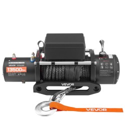 Sähkövinssi 12V 6100 kg synteettinen köysi 26 m langaton ja langallinen ohjaus