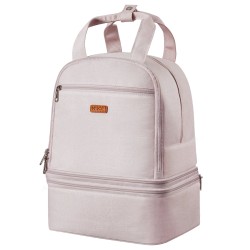 Rintapumppureppu polyesterinen ulkopinta eristetty vedenpitävä alaosa vaaleanpunainen mukana kylmäkallet