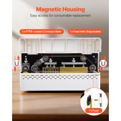 Jatkuvatoiminen muovipussien suljentakone 0,06–0,2 mm paksuille digitaalinen lämpötilansäätö