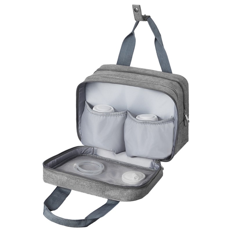 Rintapumppulaukku lämpöeristetty polyesteripäällinen EVA-vaahto 290×160×210 mm 6 lokeroa kylmäosastolla