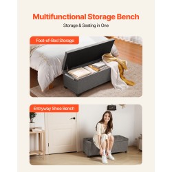 Säilytyspenkki metallirunkoinen istuin käännettävällä kannella 110 cm leveä 40 cm syvä