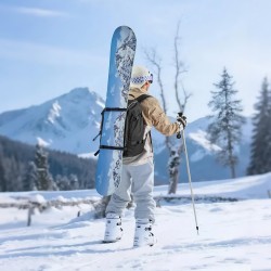 Suksikenkäreppu 55L 1680D Oxford-kangas vedenpitävä pohja sukset ja lauta