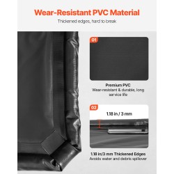 Autotallimatto PVC-muovinen 2,4 x 4,9 m korotetulla reunalla mukana lastaharja