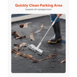 Autotallimatto PVC-muovinen 2,4 x 4,9 m korotetulla reunalla mukana lastaharja