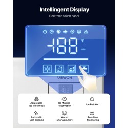 Kaupallinen jääkoneen pääyksikkö ruostumaton teräs 430 250 kg päivässä älyohjaus itsepuhdistus