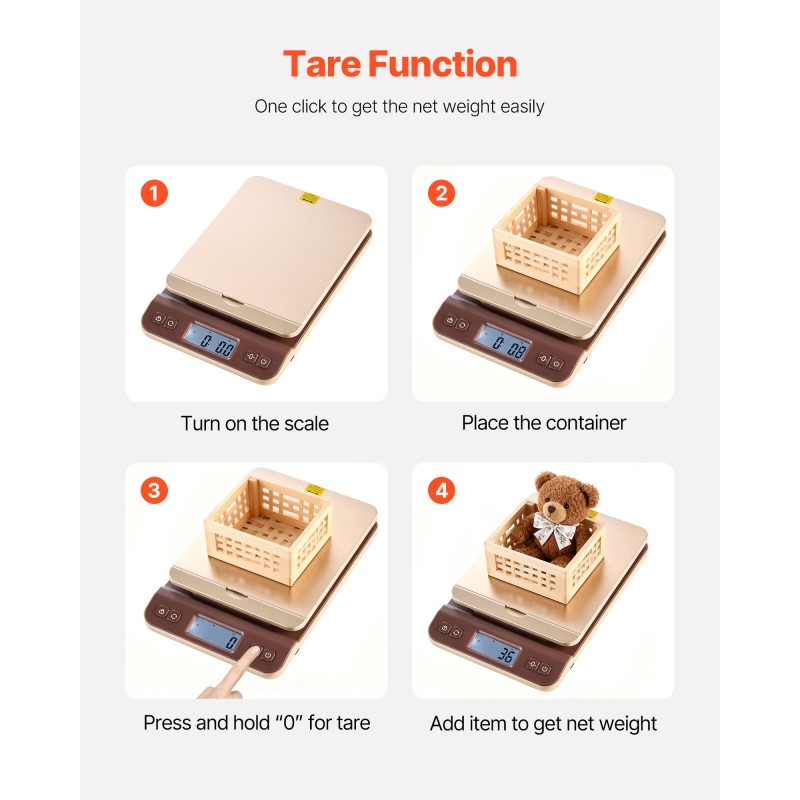 Digitaalinen postivaaka enimmäispaino 40 kg tarkkuus 2 g ABS-muovi paristot sisältyvät