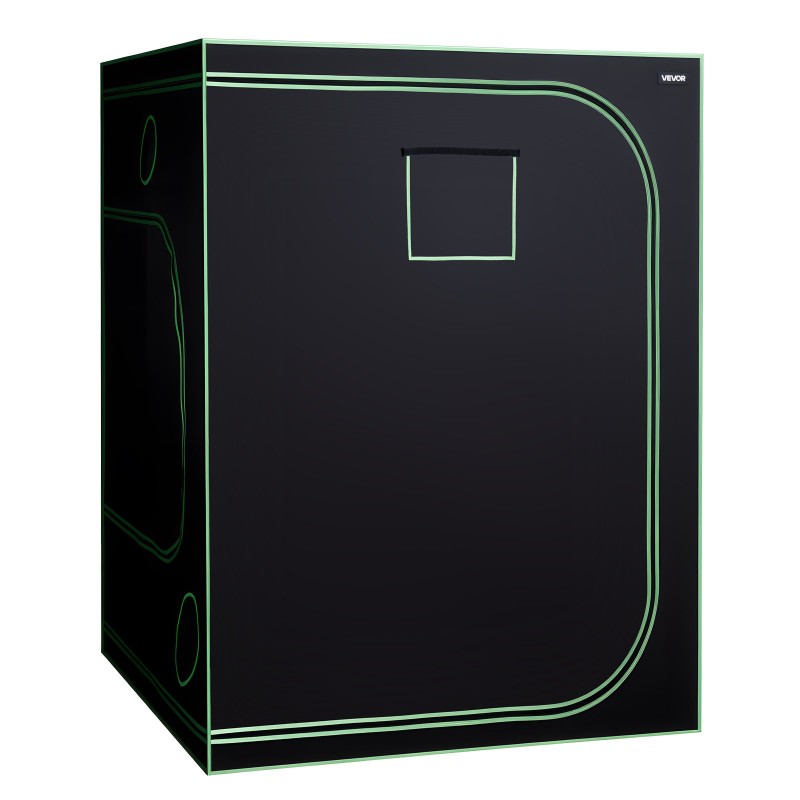 Kasviteltta sisäkäyttöön 1500x1500x2000 mm 600D Oxford-kangas heijastava polyesterikalvo LED-kasvivalolla