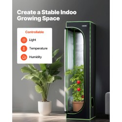 Sisäkasviteltta 600D kangas heijastava polyesterikalvo mitat 400x400x1600 mm