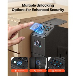 Liukuva pistoolikaappi kylmävalssattu teräs yksi käsiase ja yksi lipas sormenjälkilukko