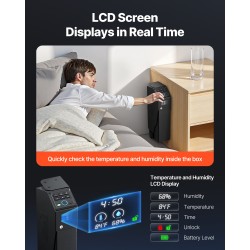 Liukuva pistoolikaappi kylmävalssattu teräs yksi käsiase ja yksi lipas sormenjälkilukko