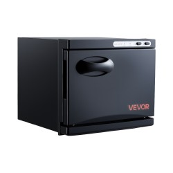 Kuumapyyhekaappi kahdeksan litraa ruostumaton terästeline höyrydesinfiointi kaksitoista pyyhettä musta