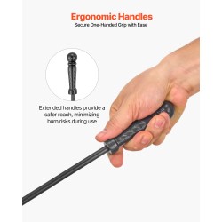 4-osainen takan työkalusarja taottua rautaa musta kolmihaarainen jalusta