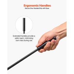 Takkavälinesetti 5-osainen taottua rautaa ja hiiliterästä jalustalla musta sisä- ja ulkokäyttöön