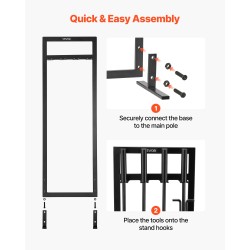 Takkavälinesetti 5-osainen taottua rautaa ja hiiliterästä jalustalla musta sisä- ja ulkokäyttöön