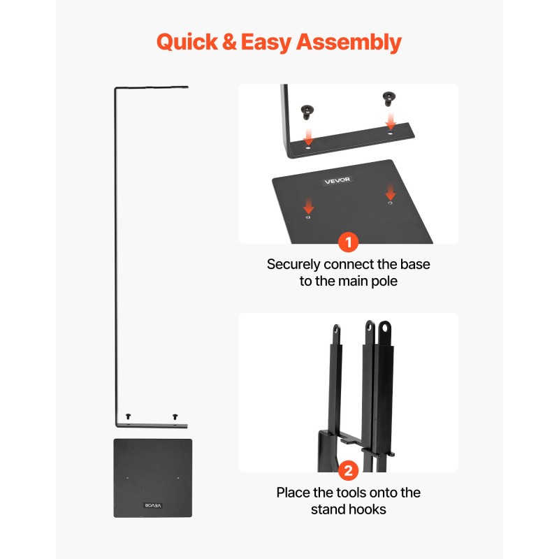 Takkavälinesetti 3-osainen taottu rauta pihti ja hiilihanko jalustallinen teline